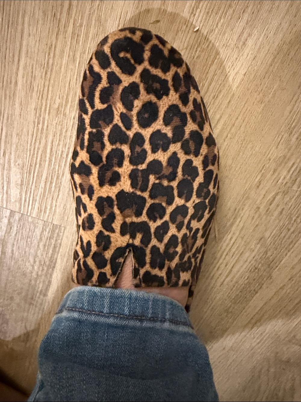 boc Leopard-Print Slip-On Flats in Brown and Black